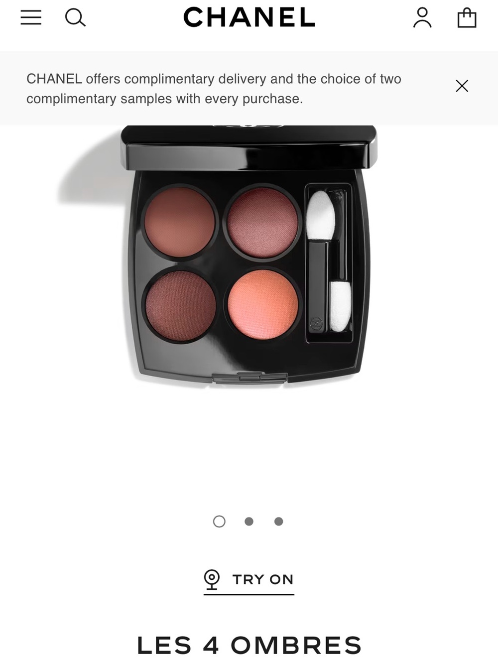 CHANEL Les 4 Ombres Eyeshadow Palette - Warm Memories